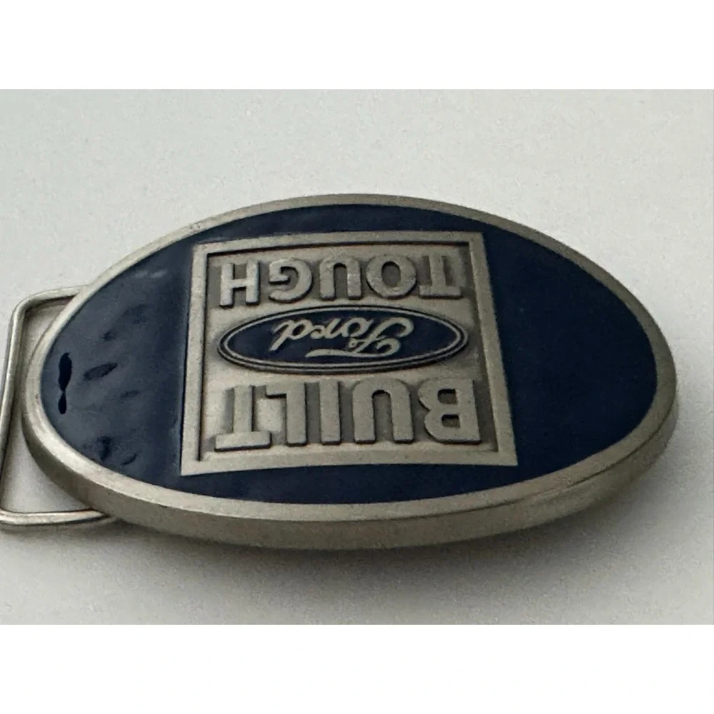 Built Ford Tough Ford Belt Buckle Blue Licensed‎